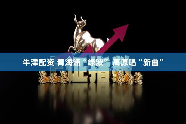 牛津配资 青海涌“绿波” 高原唱“新曲”