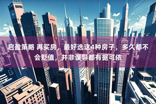 启盈策略 再买房，最好选这4种房子，多久都不会贬值，并非误导都有据可依