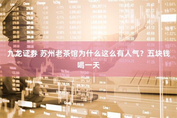 九龙证券 苏州老茶馆为什么这么有人气？五块钱喝一天